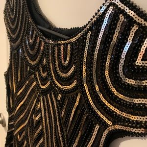 GORGEOUS sequin, beaded, and lace flapper style dress